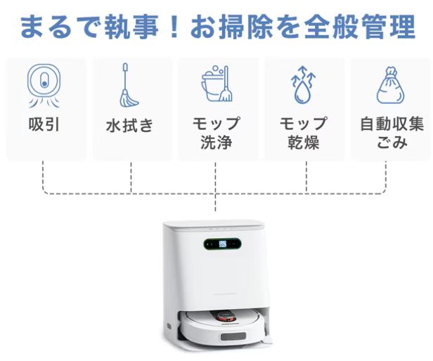 1台5役のお掃除ロボット