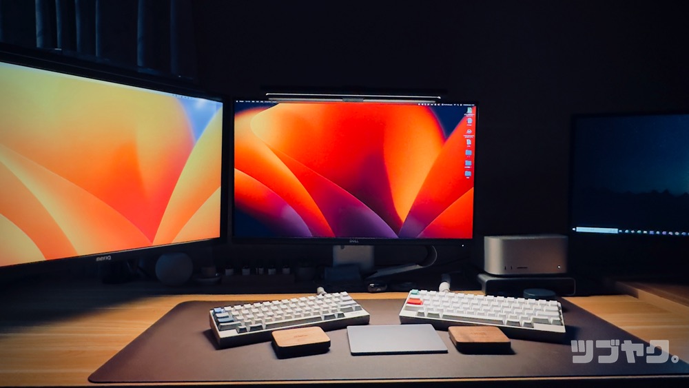 MacStudioとDellの4Kディスプレイ