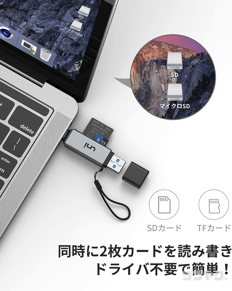 SD/TFカード 同時に読み書きも
