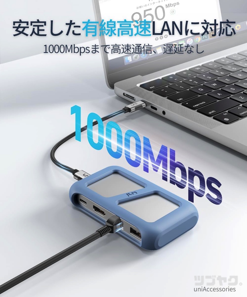 1000Mbps対応有線LAN