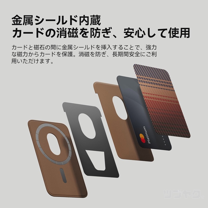 磁力からカードを保護
